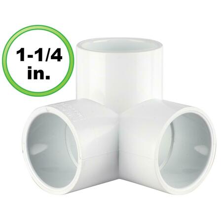 CIRCO 1.25 in. 3 Way L PVC Pipe Fitting - Utility Grade 34-U